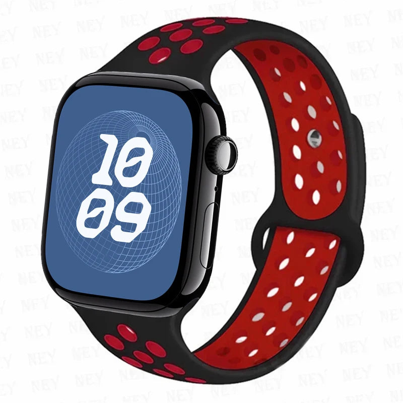 For Apple Watch 11 band S11 46mm 42mm 45mm 44mm 49mm 40mm 41mm Silicone band Sport band Apple Watch Series 10 8 7 6 5 9 SE Ultra3 2