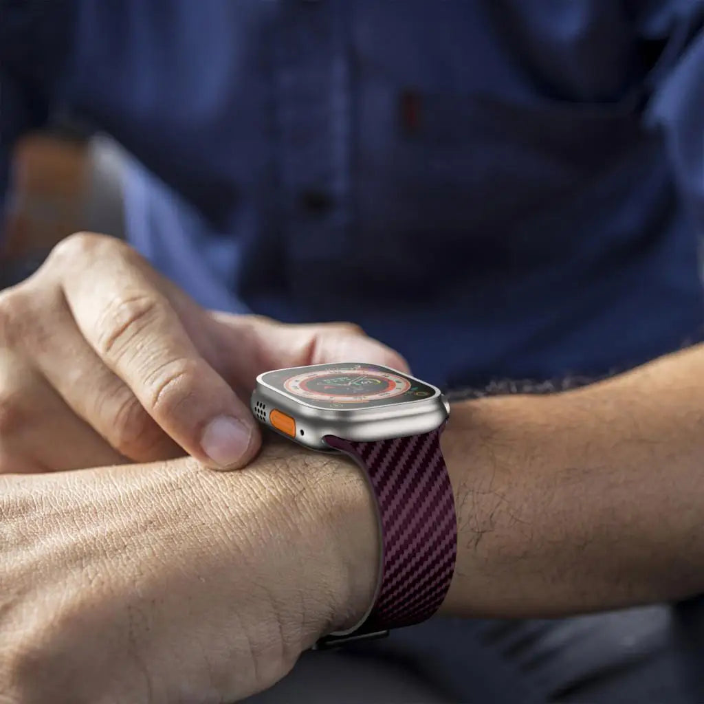 Magnetic buckle band For Apple Watch band 44mm 45mm 49mm 41mm 40mm 38mm Silicone band Apple Watch Ultra 2 Series 7 6 SE 8 9