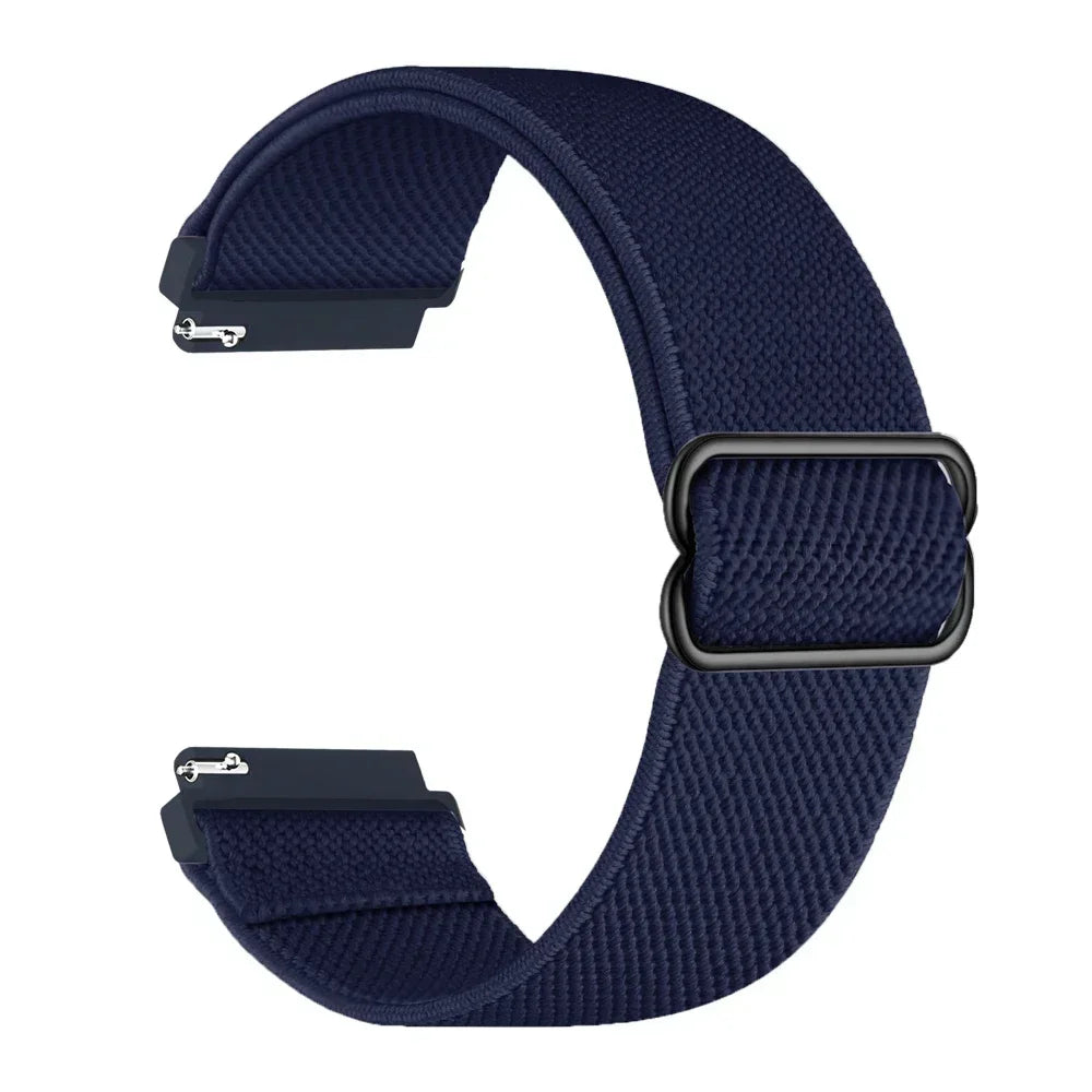 20mm 22mm Elastic Nylon Loop Strap for Samsung Galaxy Watch 4 5 6 7 40/44mm Pro Calssic 42/46mm Band Huawei Gt2/3 Amazfit Gts2/4