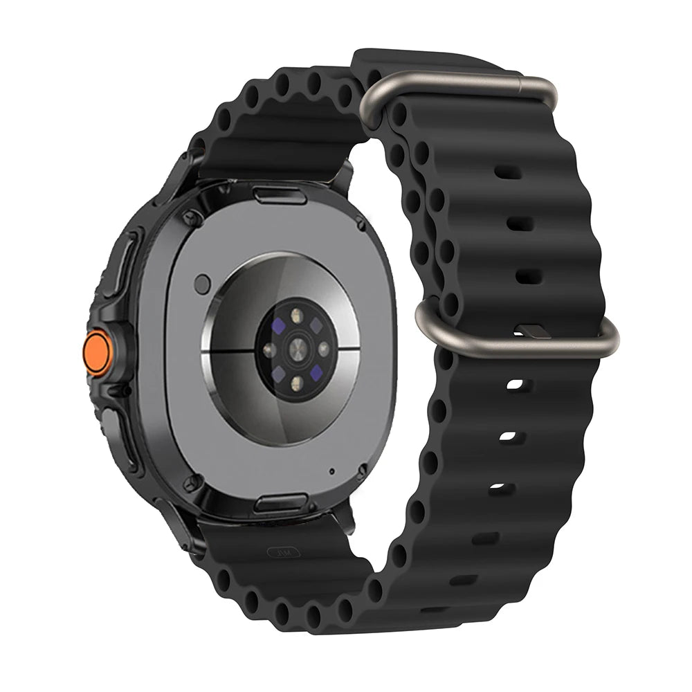 Ocean Band For Samsung Galaxy Watch 8 strap 44mm 40mm Accessories Sport Silicone Bracelet correa for Galaxy watch 8 classic 46mm