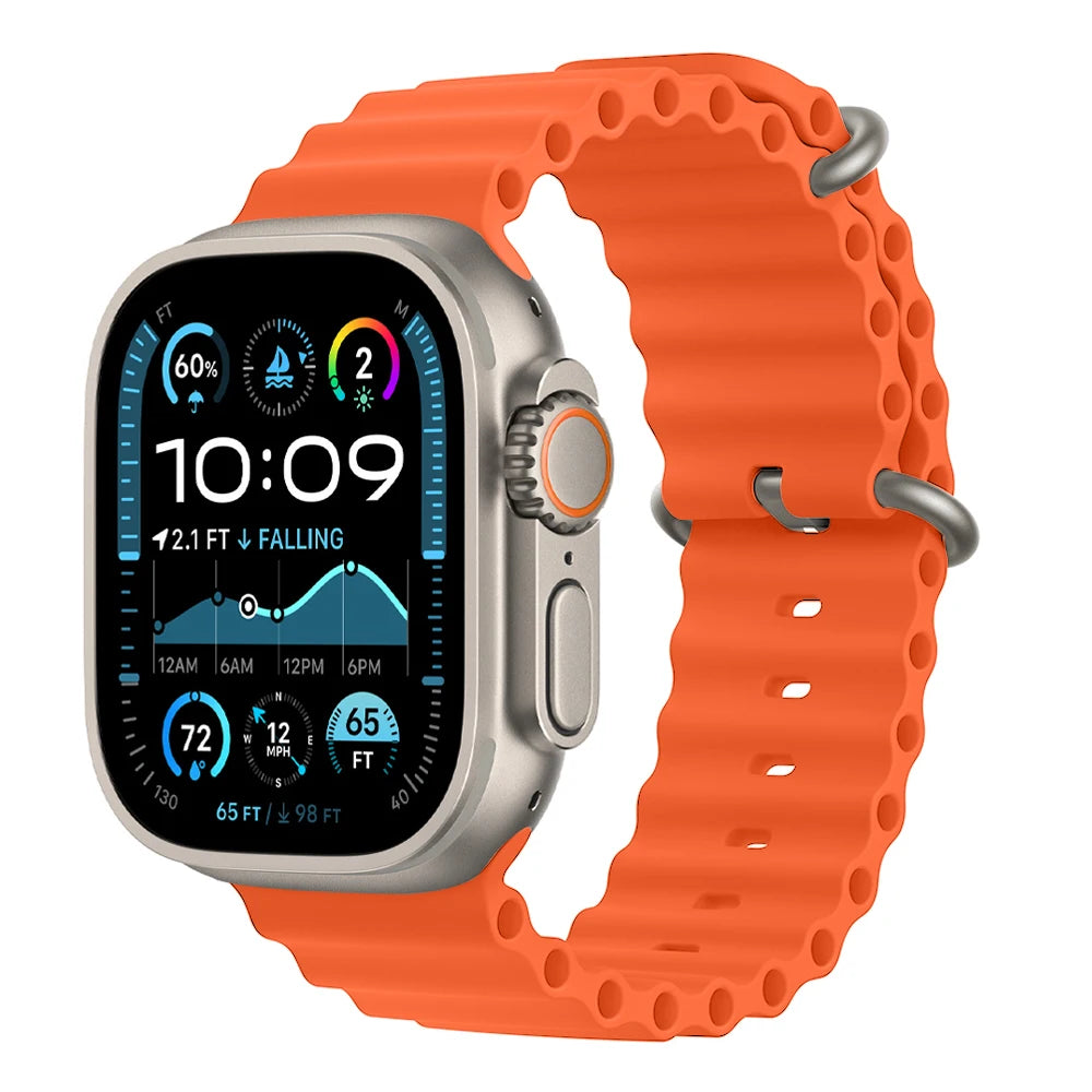 Ocean band for Apple Watch Ultra 3 2 band 49mm 46mm 44mm 40mm 45mm 41mm 42mm Correa band Apple Watch Series 11 10 9 SE 8 7 6 5 4