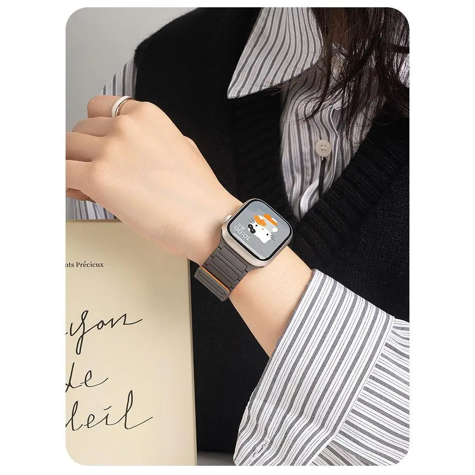 Case+band Silicone band For Apple Watch 46mm 42mm 49mm 44mm 40mm 45mm 41mm for Apple Watch Series 11 10 9 8 7 6 5 4 SE 3 Ultra 3