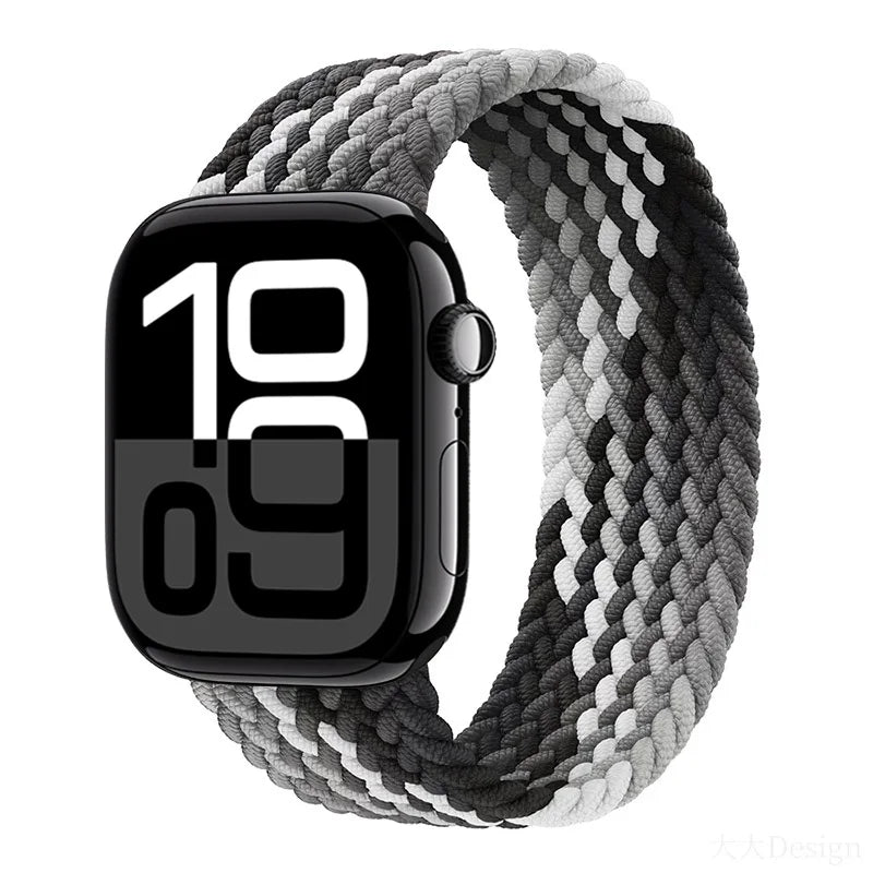 Braided loop band For Apple Watch band Ultra 3 2 49mm 44mm 41mm 40mm 42mm 46mm 45mm band Apple Watch Series 11 SE3 10 9 8 7 6 5