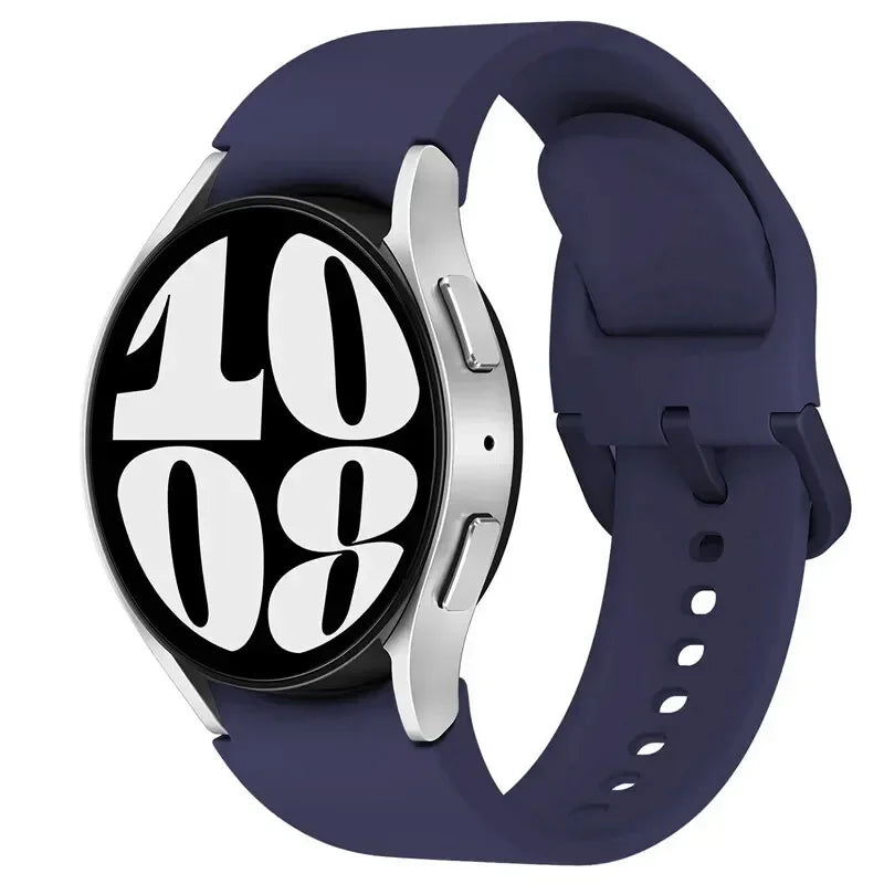 Silicone strap For Samsung Galaxy watch 6 4 Classic 47mm 43mm 46mm Curved original replacement band For Watch 7 6 5 4 40mm 44mm