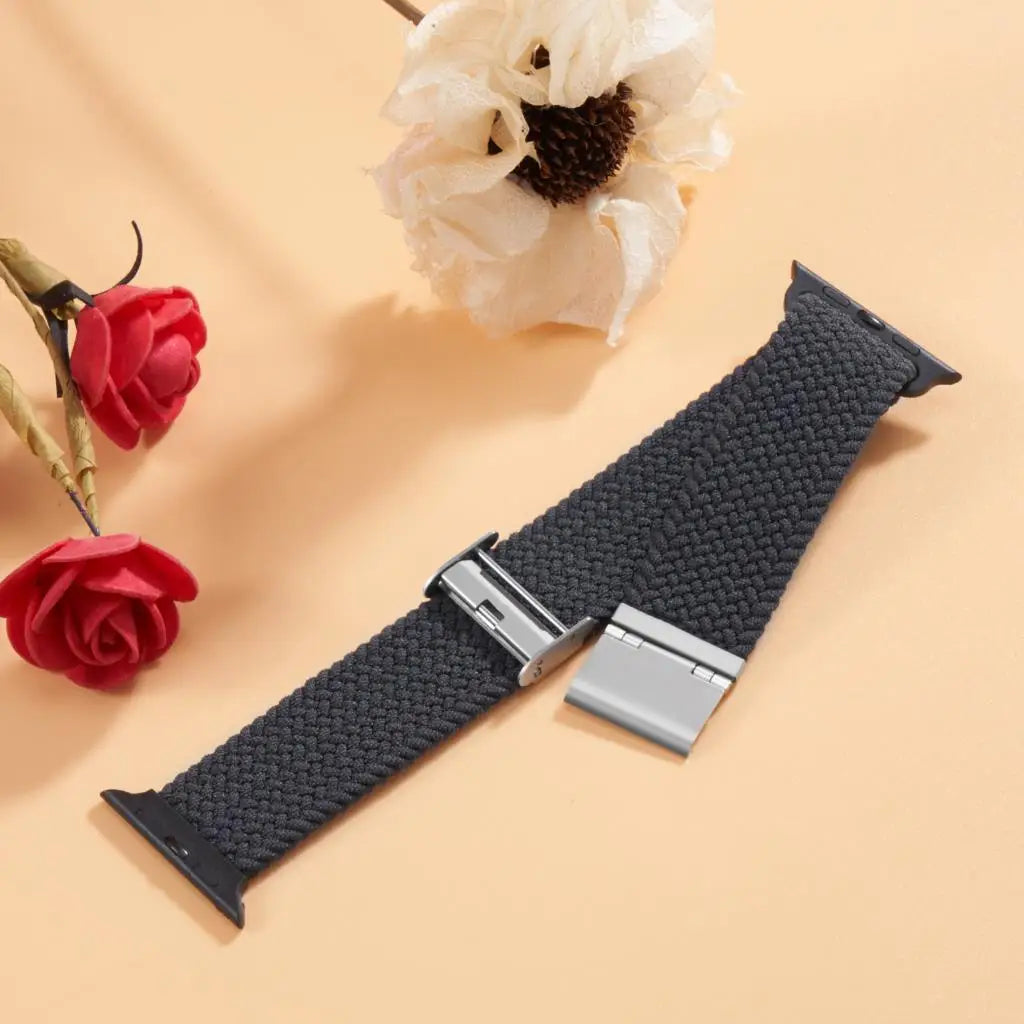 band For Apple Watch band 46mm 45mm 44mm 49mm 40mm 41mm 42mm Braided loop correa band Apple Watch Series 10 8 9 7 5 SE 6 4 Ultra