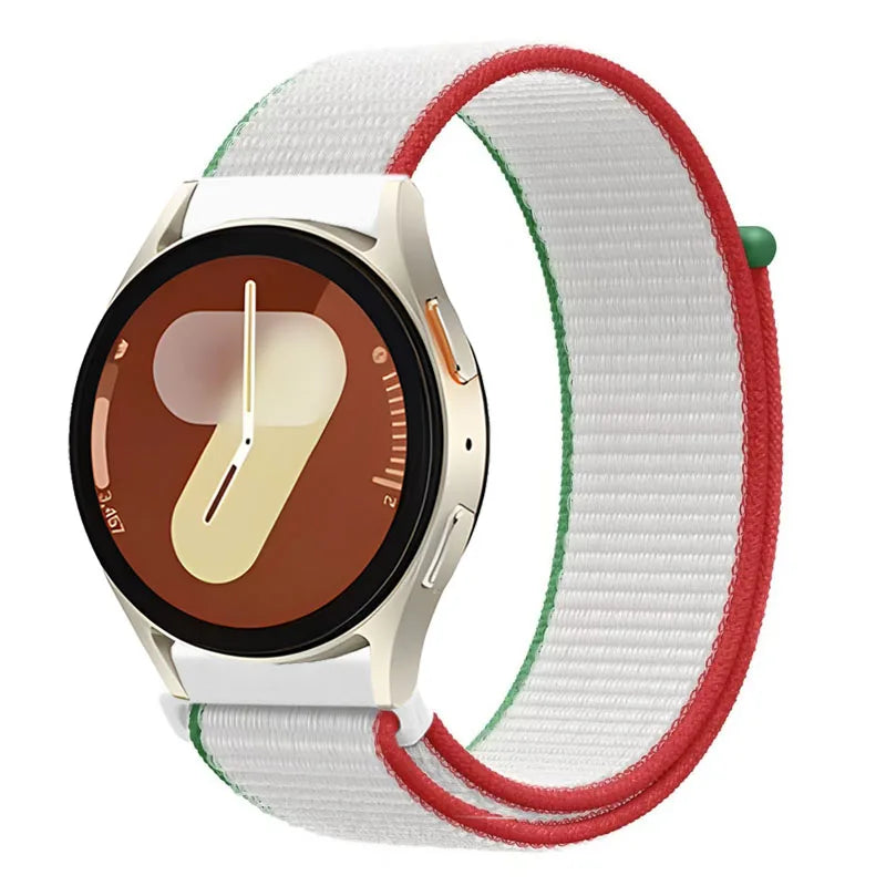 20mm 22mm Nylon Strap for Samsung Galaxy Watch 7/6/5/4 Huawei Watch 5/GT5/4/3 Pro 46mm Breathable Band for Garmin 970 965 955 55