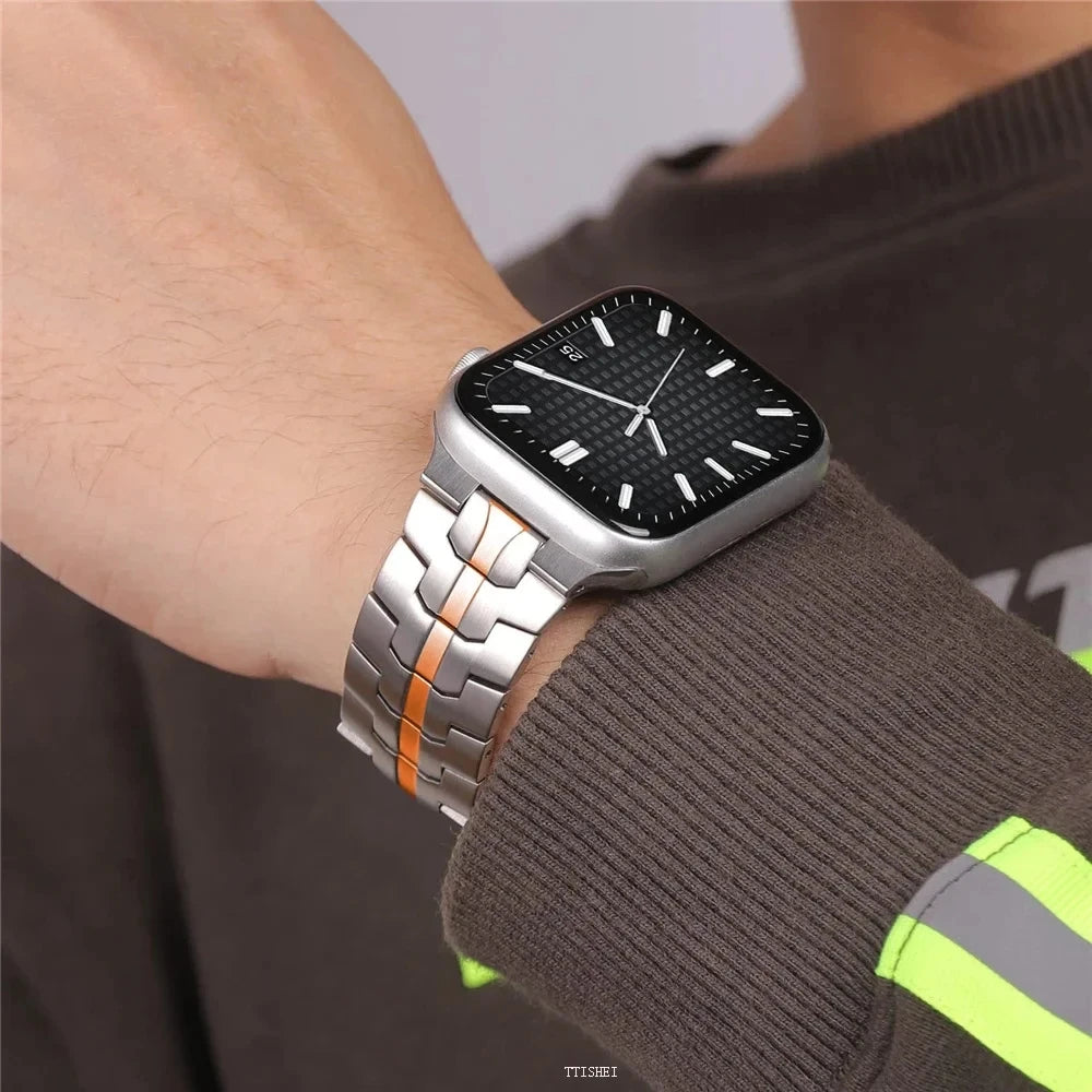 Stainless Steel band For Apple Watch Series 11 10 9 8 SE 3 46mm 45mm 42mm 44mm metal band For Apple Watch Ultra 3 2 1 49mm