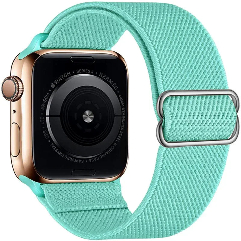 Stretchy Nylon band for Apple Watch Ultra 3 band 40mm 41mm 42mm 44mm 45mm 49mm 46mm Elastic band Apple Watch 11 10 9 8 SE 7 6 5