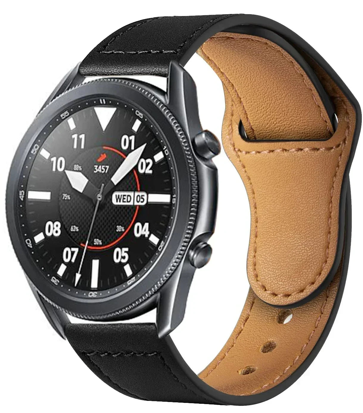 Leather strap For Samsung Galaxy watch 7/6/5/pro/4/Classic/Active 2 20mm 22mm bracelet Huawei GT/Amazfit GTS/GTR 4/3/2 mini Band