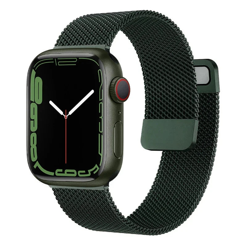 band For Apple Watch band 10 46mm 44mm 45mm 41mm 49mm 42mm 40mm 45mm Milanese Loop band Apple Watch Series 9 7 8 4 5 6 SE Ultra2