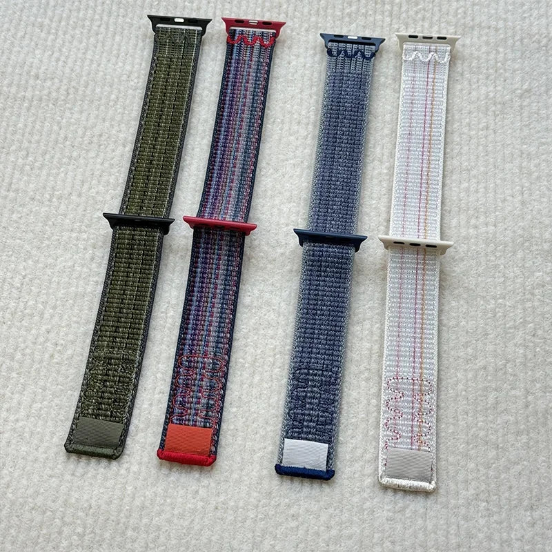 Sport band for Apple Watch band 49mm for Apple Watch S11 S10 9 8 7 6 5 4 3 SE Ultra 2 3 Nylon Loop band 46mm 45mm 44mm 41mm 42mm