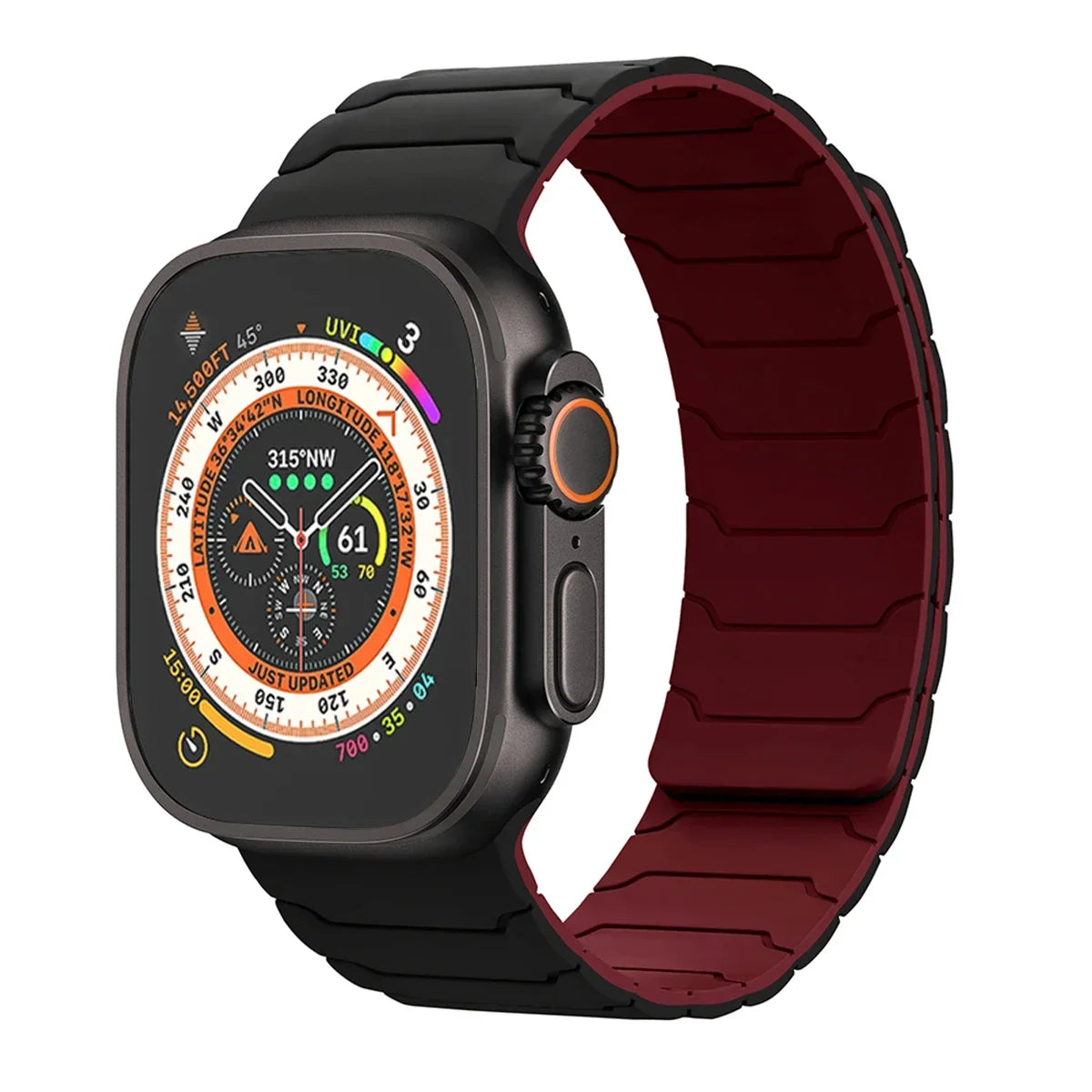 Magnetic band for Apple Watch band Ultra 2 49mm 46mm 44mm 41mm 45mm 42mm Silicone band Apple Watch Series 10 9 8 7 6 5 4 SE band