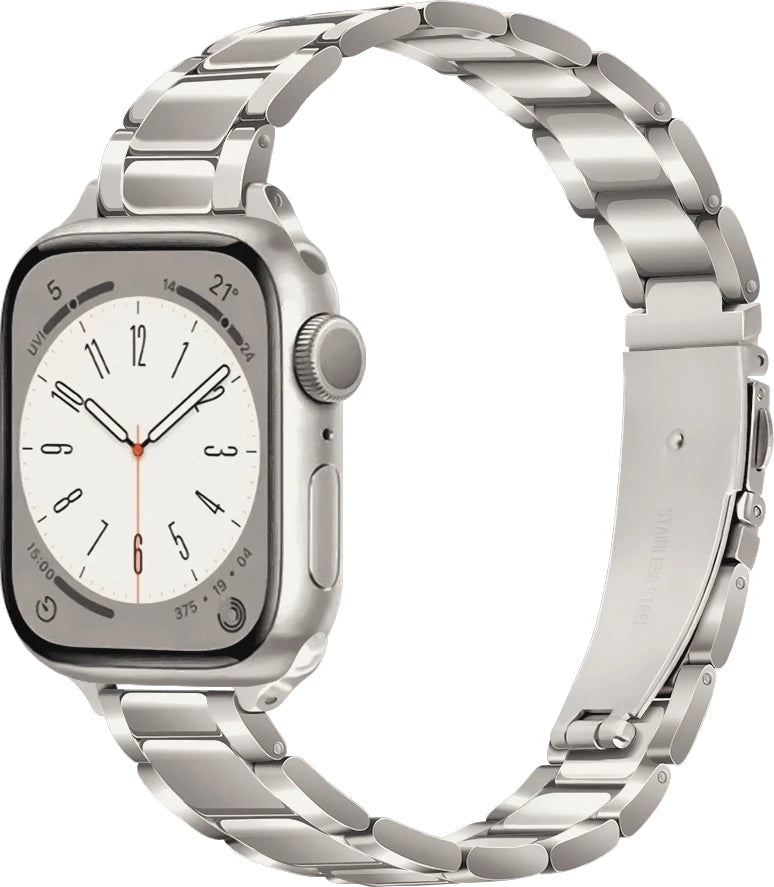 Metal Slim band For Apple Watch 10 9 8 7 41mm 42mm 46mm 45mm Women Stainless Steel band Apple Watch Ultra 2 49mm 6 5 4 SE 44mm 40mm