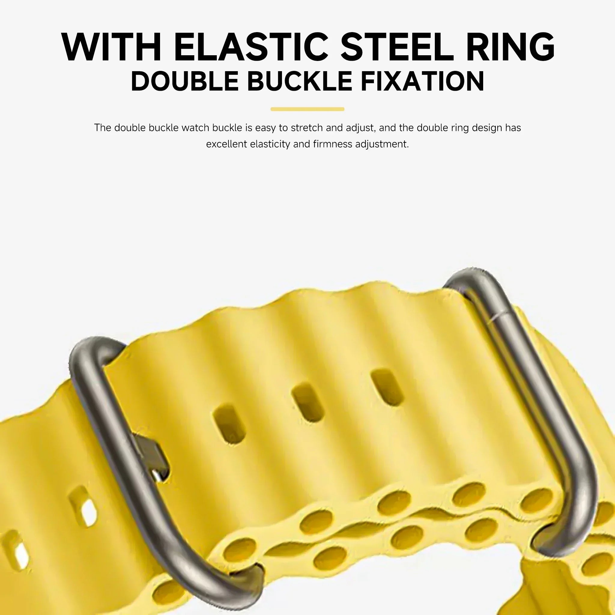 Silicone Ocean band for Apple Watch band Series Ultra 11 9 8 7 6 5 4 10 SE Apple Watch band 42mm 44mm 45mm 49mm 40mm 41mm 46mm bands