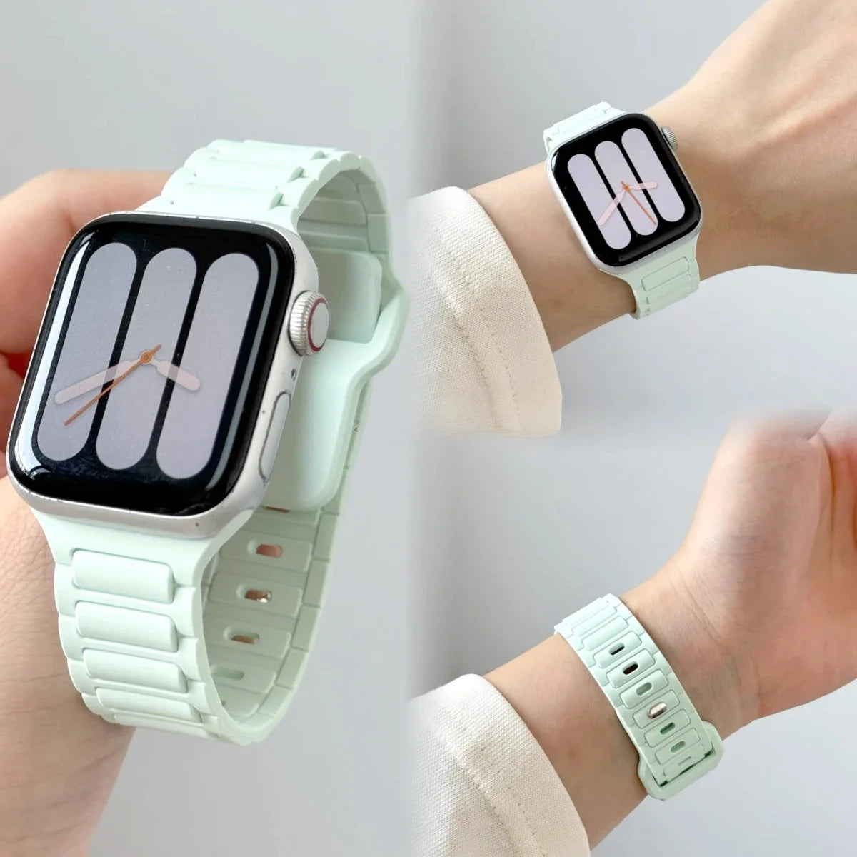 band For Apple Watch band 44mm 45mm Ultra 1 2 49mm 40mm 41mm 42mm 45mm 44mm Silicone band Apple Watch Series 10 9 8 SE 7 6 5 Band