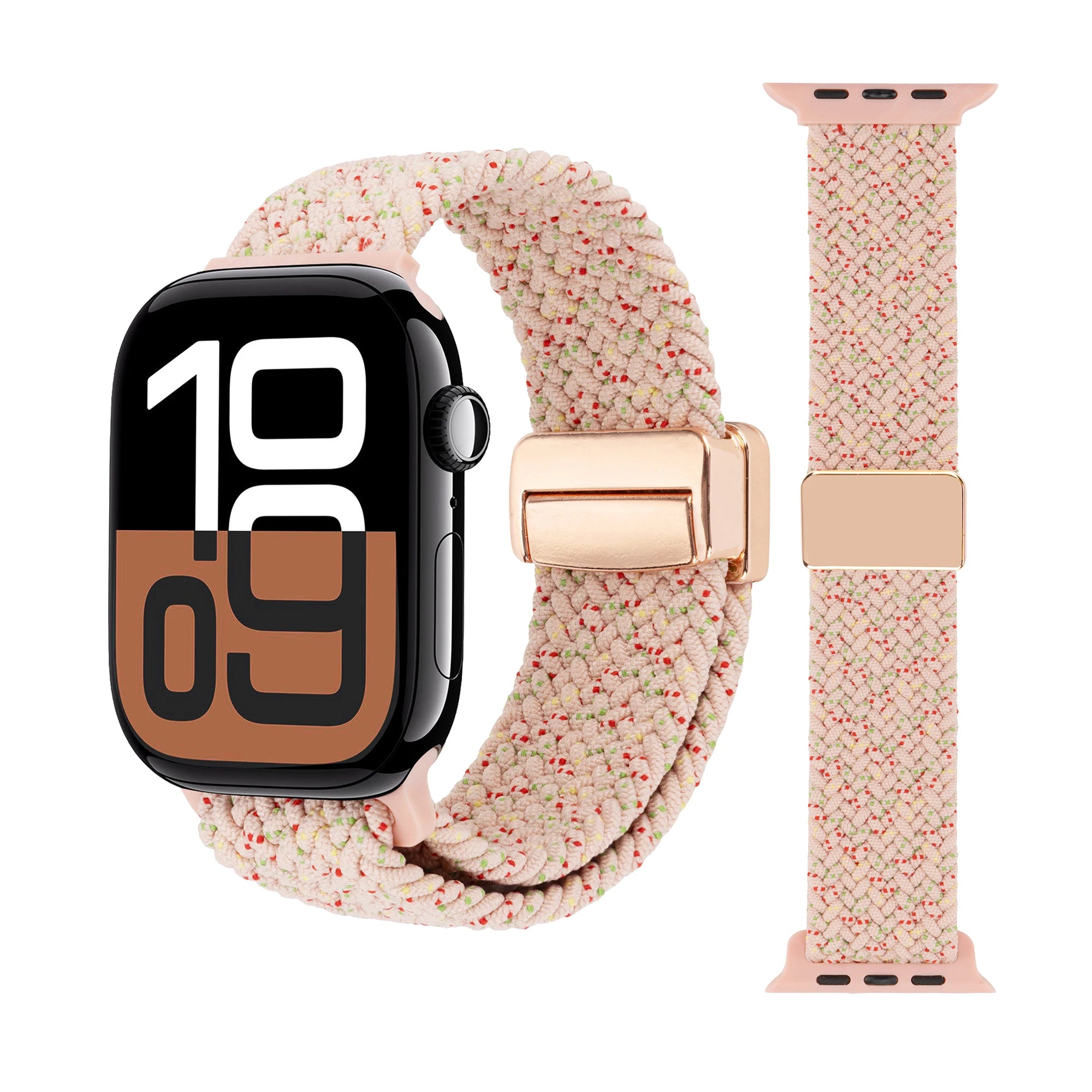 Braided Loop Nylon band for Apple Watch Ultra 2 49mm 46mm 42mm 45mm 41mm Magnetic band Apple Watch 10 9 8 7 6 5 SE 40mm 44mm Band