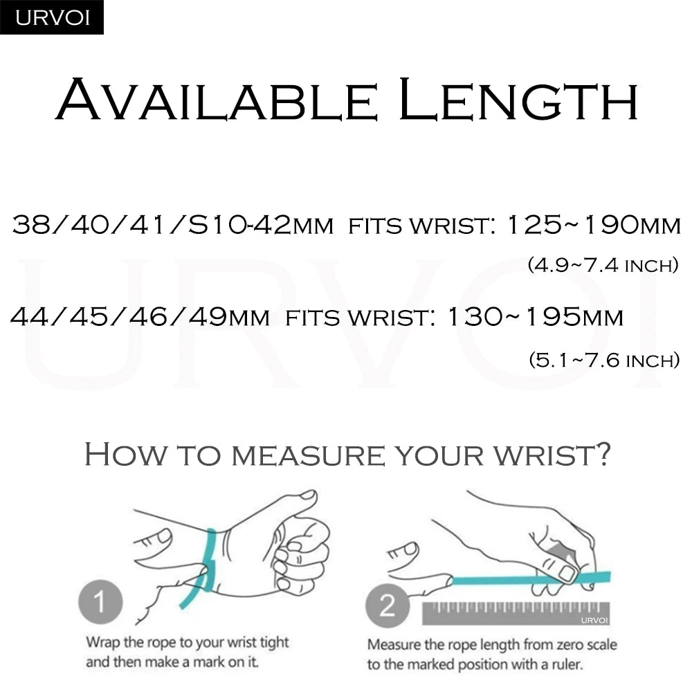 URVOI En Mer band for Apple Watch Ultra 3 2 Series 11 Sport band Orange Gris Titane ocean waves pattern Polyamide Custom Buckle