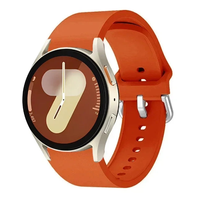 Original Silicone Strap For Samsung Galaxy Watch 7/6/5/4 44mm 40mm 5 Pro Sports Bracelet Galaxy Watch 6 4 Classic 47mm 43mm Band