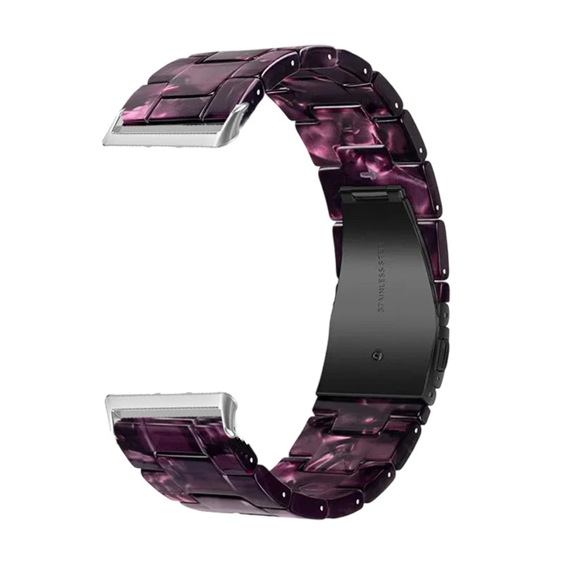 Resin Strap Compatible with Samsung Galaxy Fit3 Quick Release Men Women Bracelet for Galaxy Fit 3 Strap