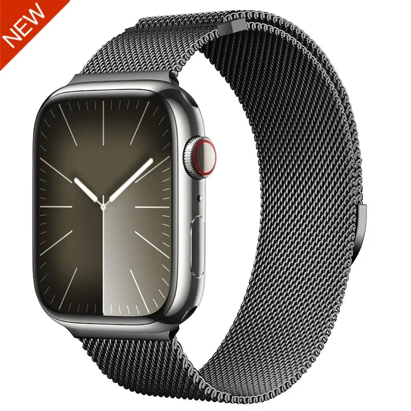 Magnetic Milanese band For Apple Watch 11 10 9 8 7 46mm 42mm 45mm 41mm Ultra 3 2 49mm band Apple Watch 6 5 4 SE3 44mm 40mm Band