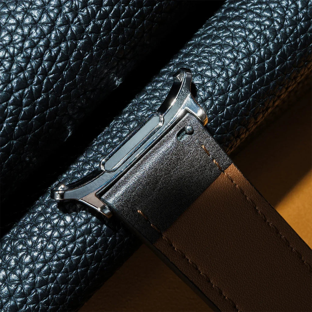 No Gaps Leather Strap for Samsung Galaxy Watch Ultra 47mm Wristband Bracelet for Galaxy Watch 7 Ultra 47mm Quick Business Band