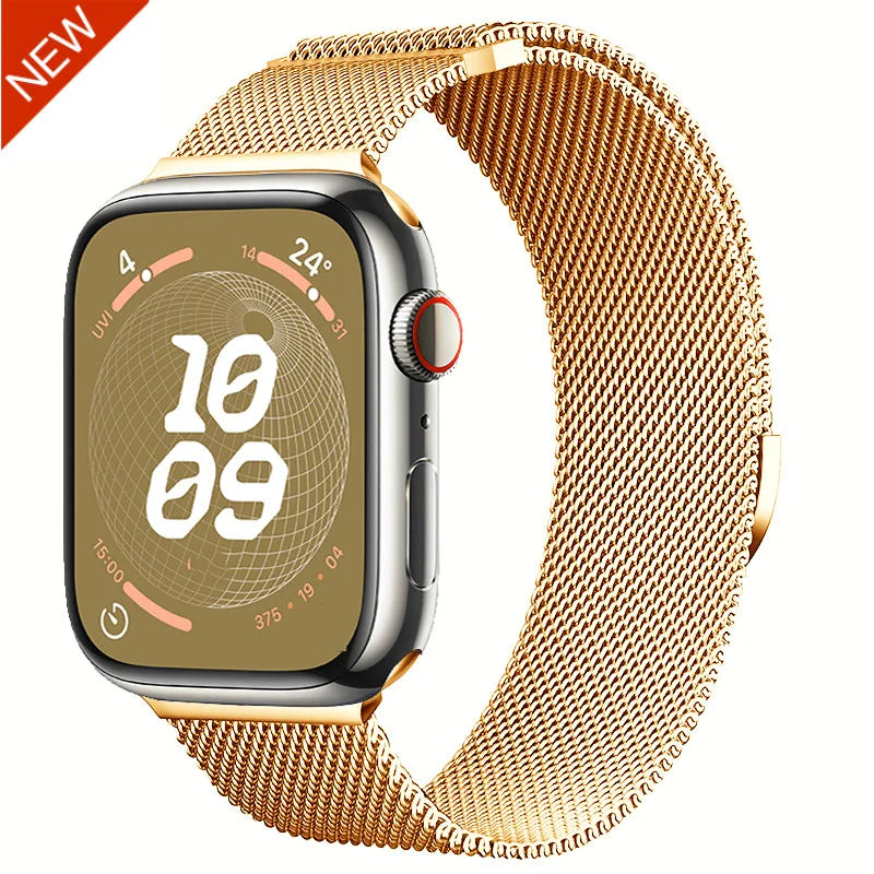 Milanese band for Apple Watch 44mm 40mm 45mm 41mm 46mm 42mm 38mm 49mm metal band Apple Watch Series 11 10 Ultra 9 8 7 6 5 SE3 band