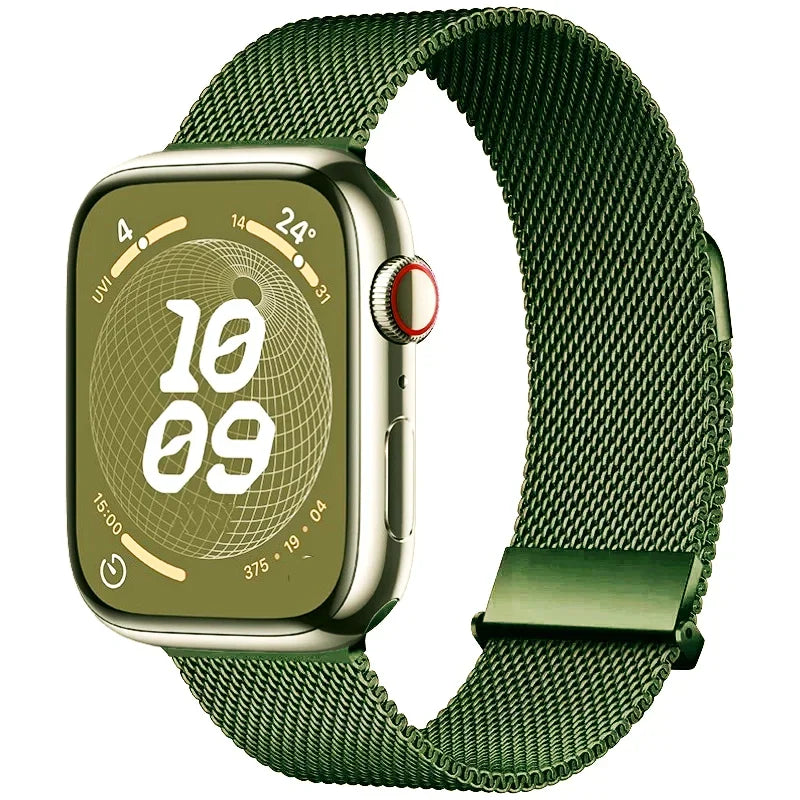 Milanese Loop band For Apple Watch Ultra 2 49mm 11 10 9 8 7 6 5 4 SE Magnetic Buckle Wristband Apple Watch 46mm 42mm 45mm 41mm 44mm 40mm
