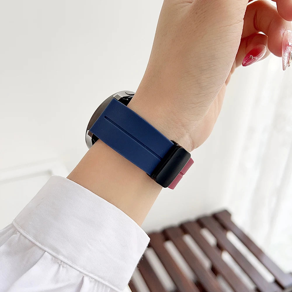 Silicone Loop Strap For Samsung Galaxy Watch 7 6 5 40mm 44mm Adjustable Bracelet Watchband For Galaxy 4 6 Classic 20/22/18mm