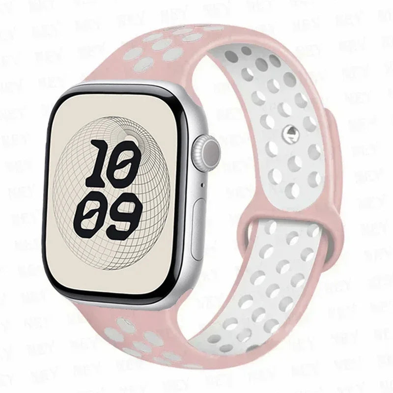 Sport band For Apple Watch Ultra 3 49mm S11 46mm 42mm 45mm 44mm 40mm 41mm band Apple Watch Series 10 8 7 6 4 5 9 SE Silicone Band