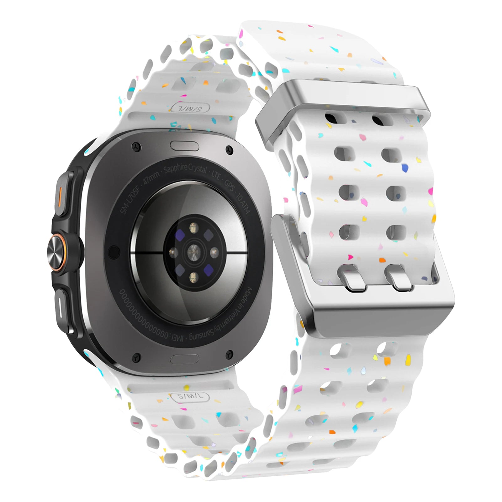 Original Marine for Samsung Galaxy watch Ultra 2 Strap accessories Colorful Sport Bracelet Correa Galaxy watch 7 Ultra 47mm Band