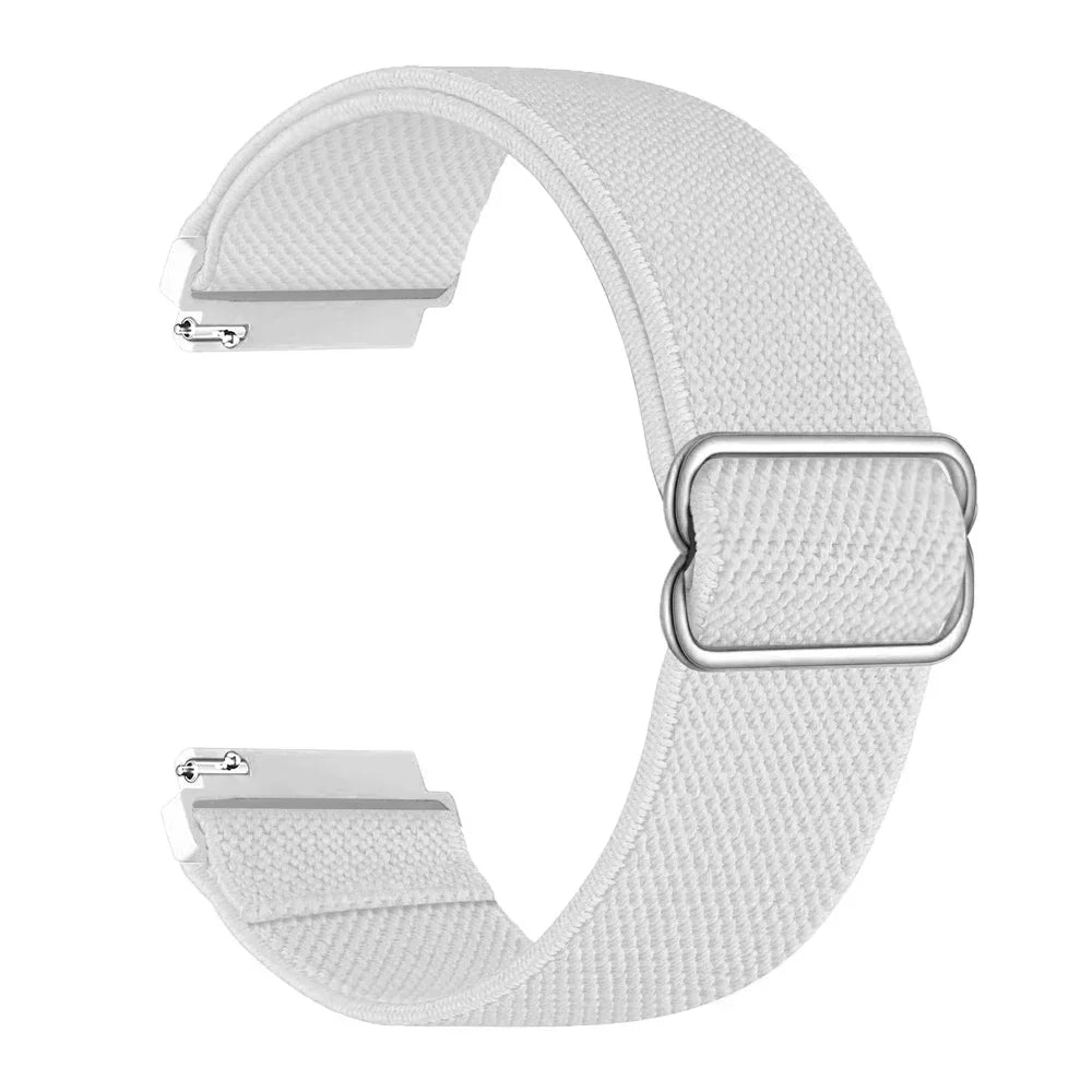 20mm 22mm Elastic Nylon Loop Strap for Samsung Galaxy Watch 4 5 6 7 40/44mm Pro Calssic 42/46mm Band Huawei Gt2/3 Amazfit Gts2/4