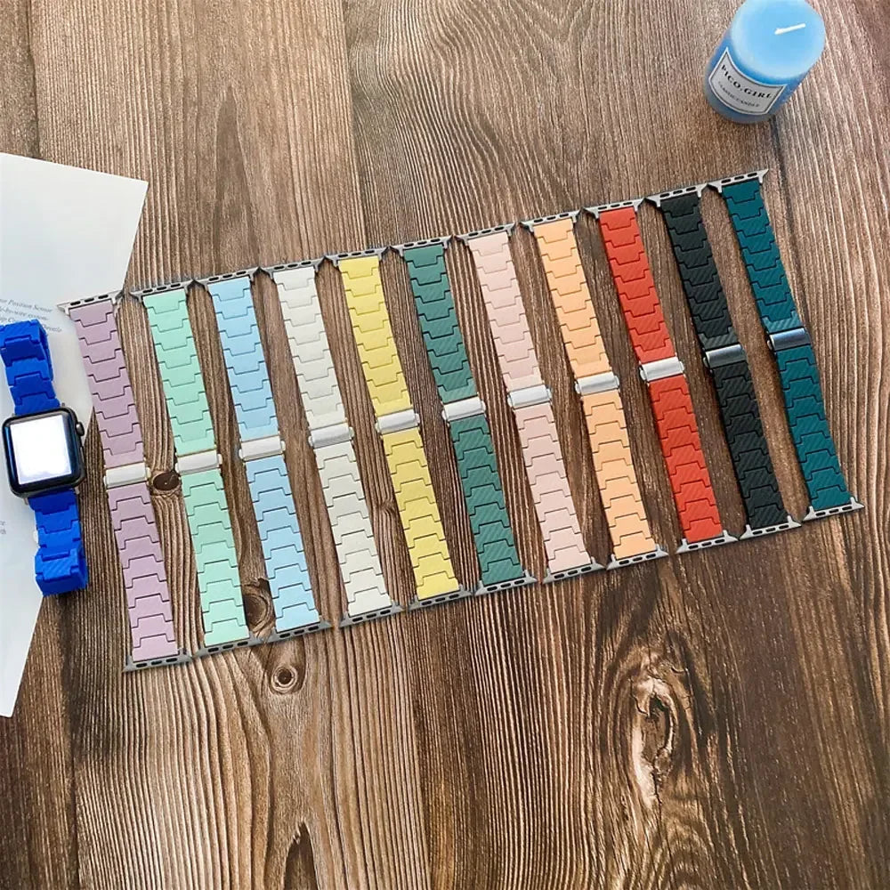 Carbon fiber band for Apple Watch band Ultra 2 49mm band 45mm 44mm 40mm 41mm PC watch band link band Series 9 8 7 6 5 4 SE