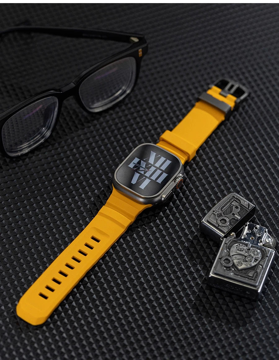 Single Tour band for Apple Watch Ultra 49mm band 44mm 45mm 46mm Men sport band Apple Watch Series 11 10 9 8 7 6 SE Luxury band