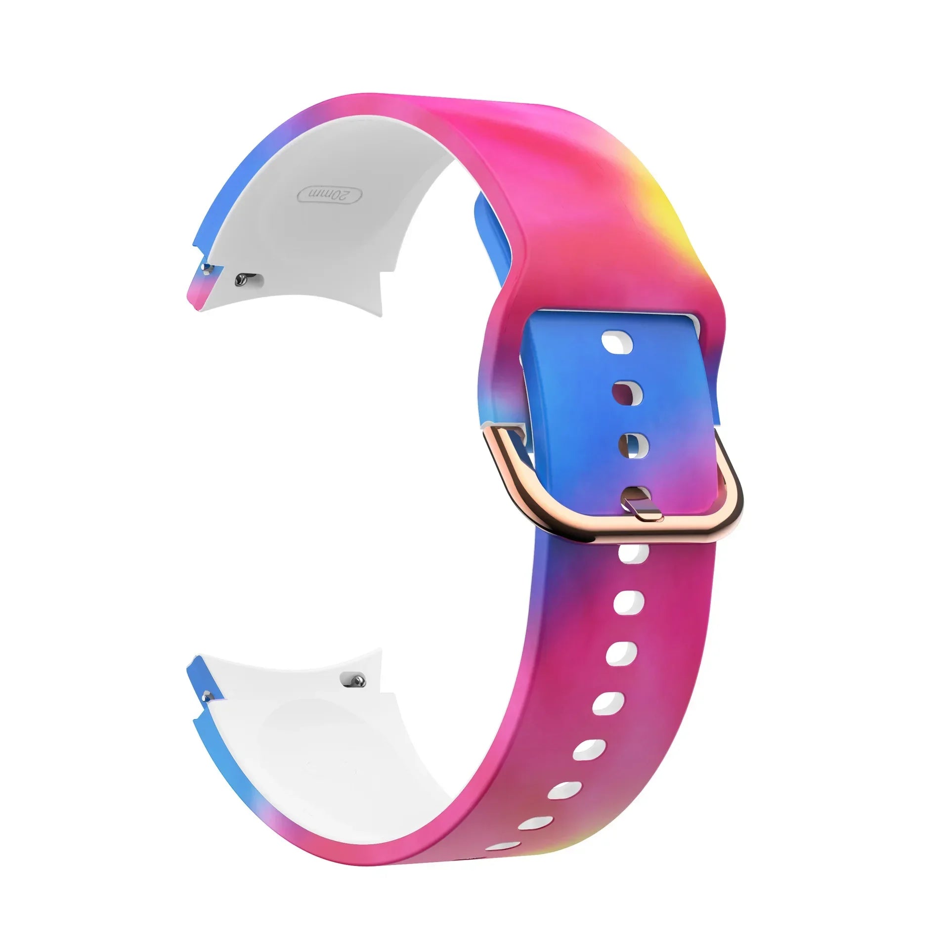 Printed Silicone Strap For Samsung Galaxy FE 4/5/6/7 40mm 44mm Colors Bracelet Watchband For Watch 4-6 Classic 47mm43mm 46mm42mm