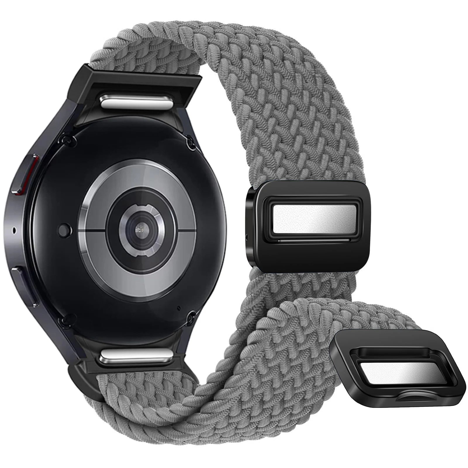 No Gaps Band For Samsung Galaxy Watch 7 6 4 classic/5 pro 47mm 44mm 40mm Braided solo loop Magnetic bracelet Galaxy watch6 strap