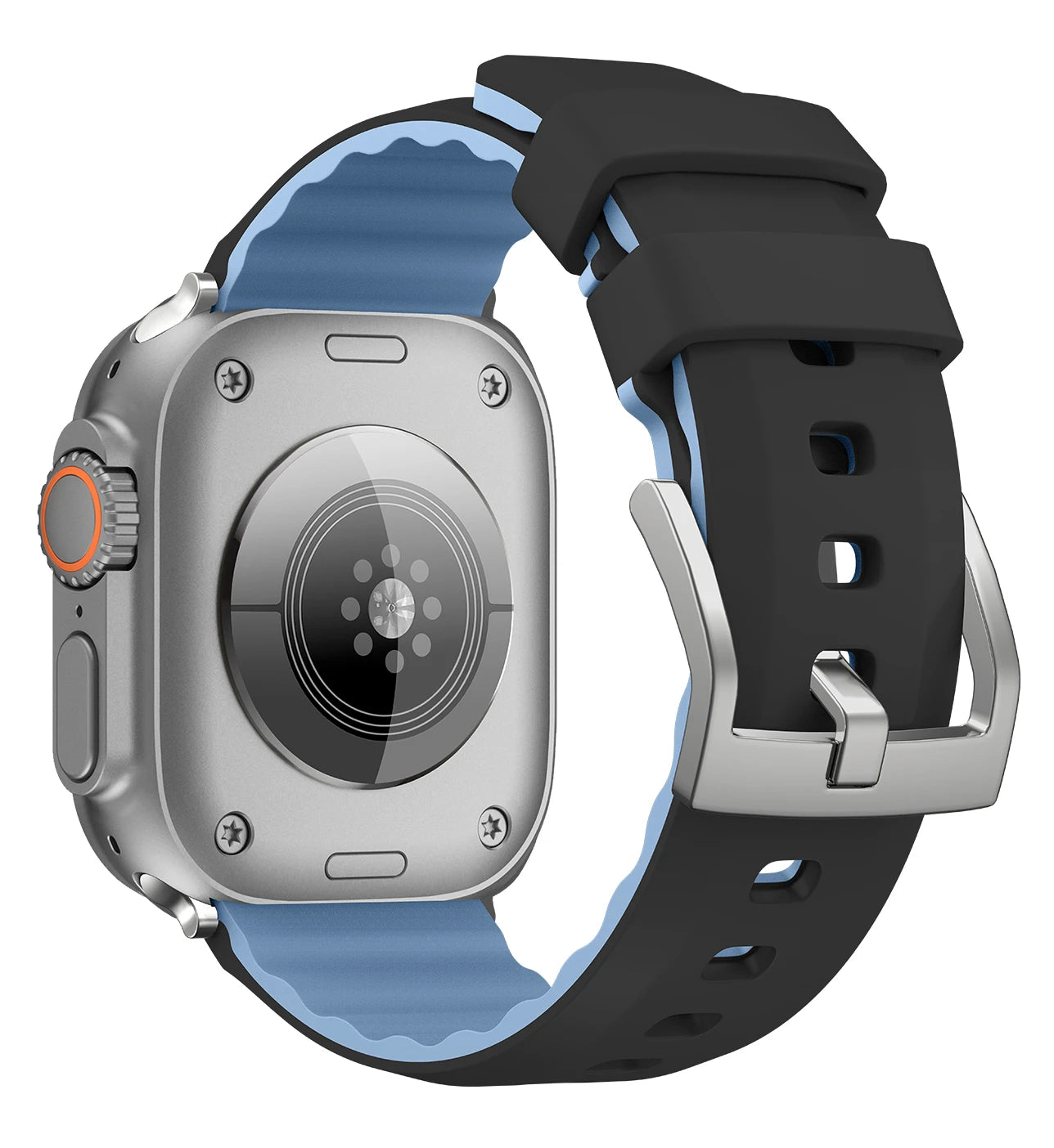 Silicone band for Apple Watch Ultra 2 49mm 45mm 44mm 42mm 41mm 40mm sport Outdoor band for Apple Watch Series 9 8 7 6 SE 5 band