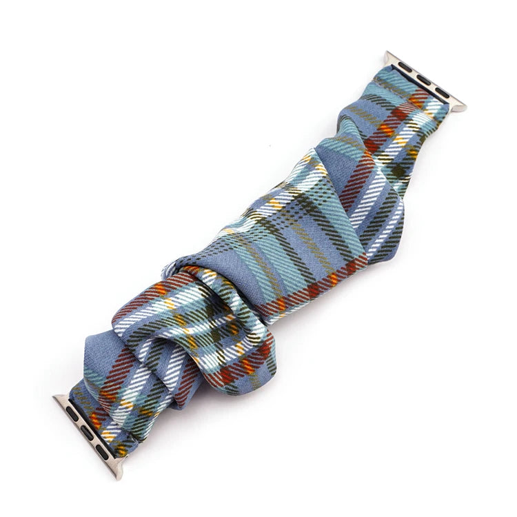 Scrunchie band for Apple Watch Ultra band 49mm 45mm 41mm 44mm 40mm 38mm 42mm Elastic nylon band Apple Watch Series 8 7 6 5 4 3 SE