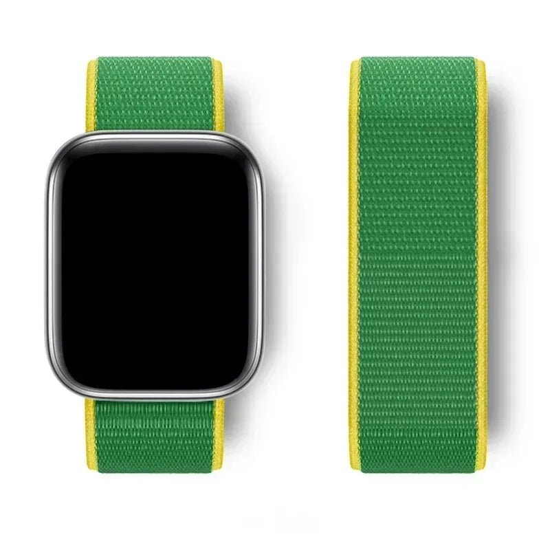 Nylon Loop For Apple Watch band 45mm 44mm 49mm 46mm 40mm 41mm 38mm 42mm Correa band Apple Watch Series 6 SE 7 8 9 10 Ultra 2 band