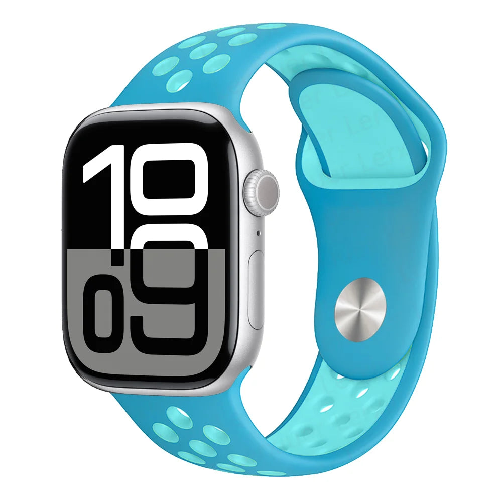 Official band For Apple Watch band Ultra 2 40mm 44mm 46mm 49mm 41mm 42mm 45mm Silicone band correa Apple Watch 11 10 9 8 7 6 SE3 band