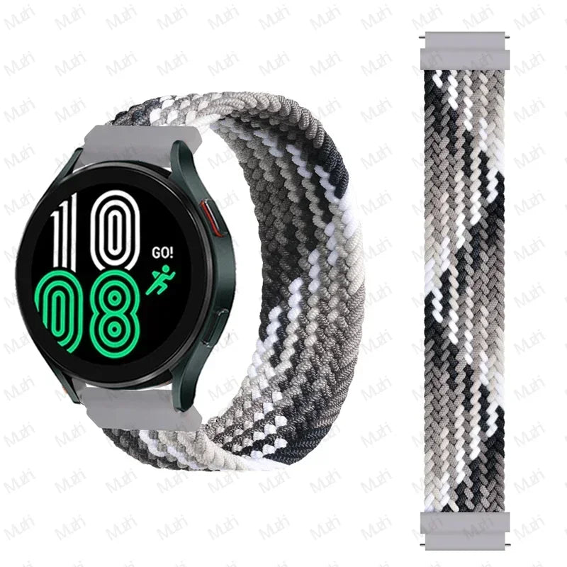 Braided solo loop for Samsung Galaxy Watch 7 44mm 40mm Strap correa Bracelet Galaxy Watch 4 6 Classic 5 pro 45MM 20MM 22MM band