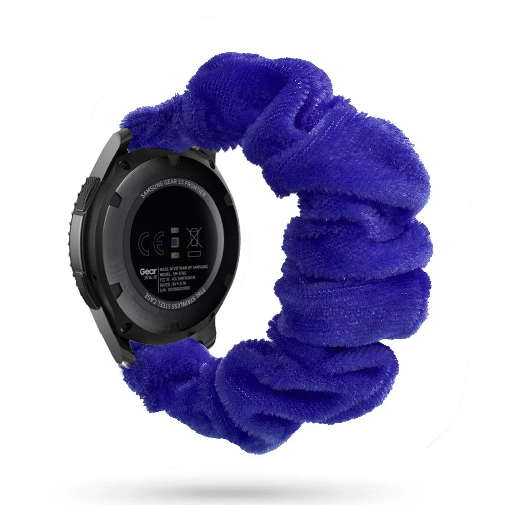 Scrunchie Strap For Samsung Galaxy watch 4/active 2/3/46mm/42mm/Gear S3 20mm/22mm bracelet Amazfit Bip Huawei watch GT/2/3 strap