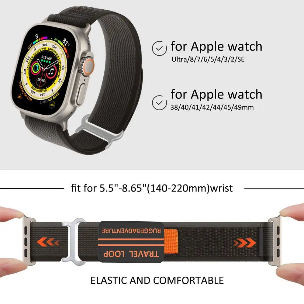 bands for Apple Watch Ultra 2 3 band 44mm 40mm 49mm 41mm 45mm 42mm Trail loop band correa Apple Watch Series 7 SE 8 9 10 11 46mm