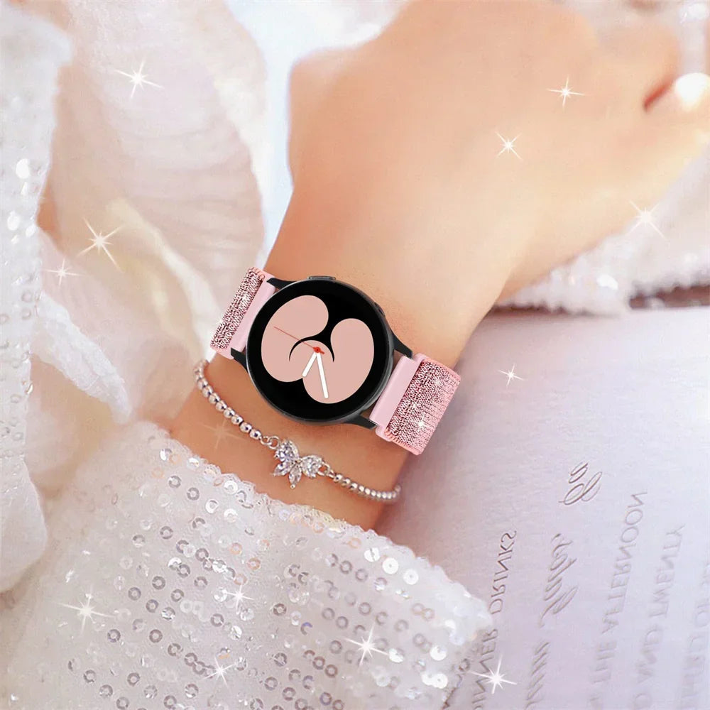 20mm 22mm strap For Samsung Galaxy watch 7 classic 46mm/6 Classic/Gear S3/4/5 pro 44mm 40mm Nylon Elastic Huawei GT 2/3 Pro band