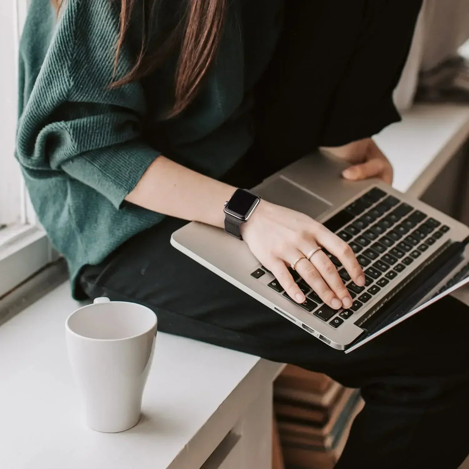 Milanese Case+band for Apple Watch band 10 9 8 7 6 SE 5 46mm 49mm 41mm 40mm 44mm 42mm watch band For Apple Watch Series 9 Correa 45mm