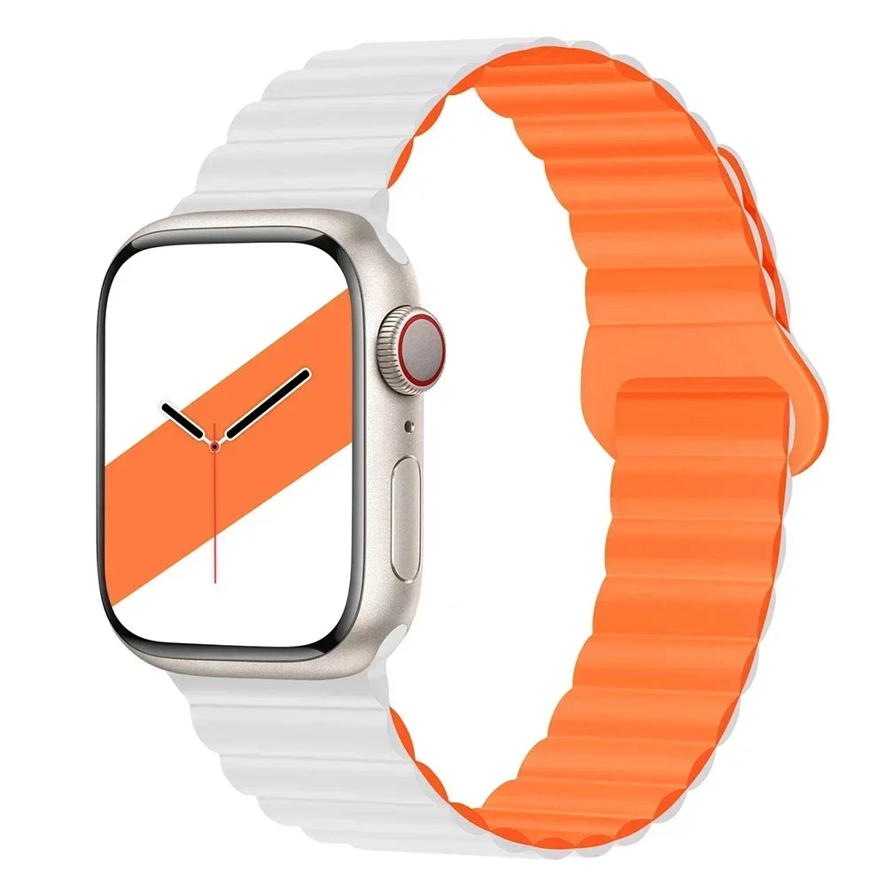 Magnetic band For Apple Watch band 45mm 38mm 49mm 40mm 42mm 41mm Silicone Sport band Apple Watch Series Ultra 10 9 6 5 7 8 SE 44mm