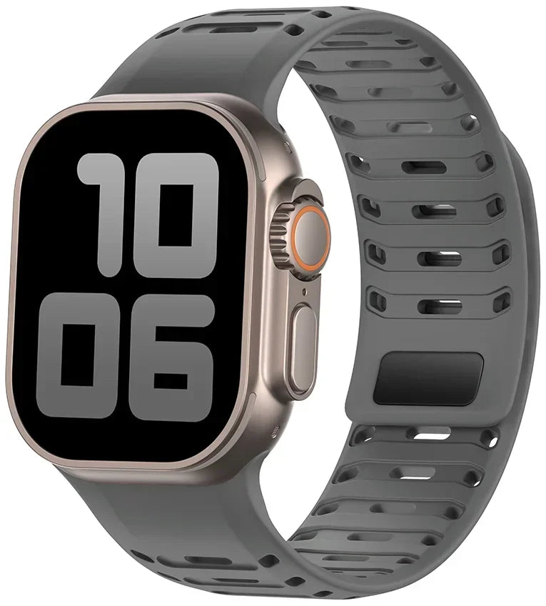 Magnetic Silicone band for Apple Watch Ultra 3 2 1 49mm Series 11 10 46mm Sport watch band Apple Watch 9 8 7 6 5 SE 3 45mm 44mm Band