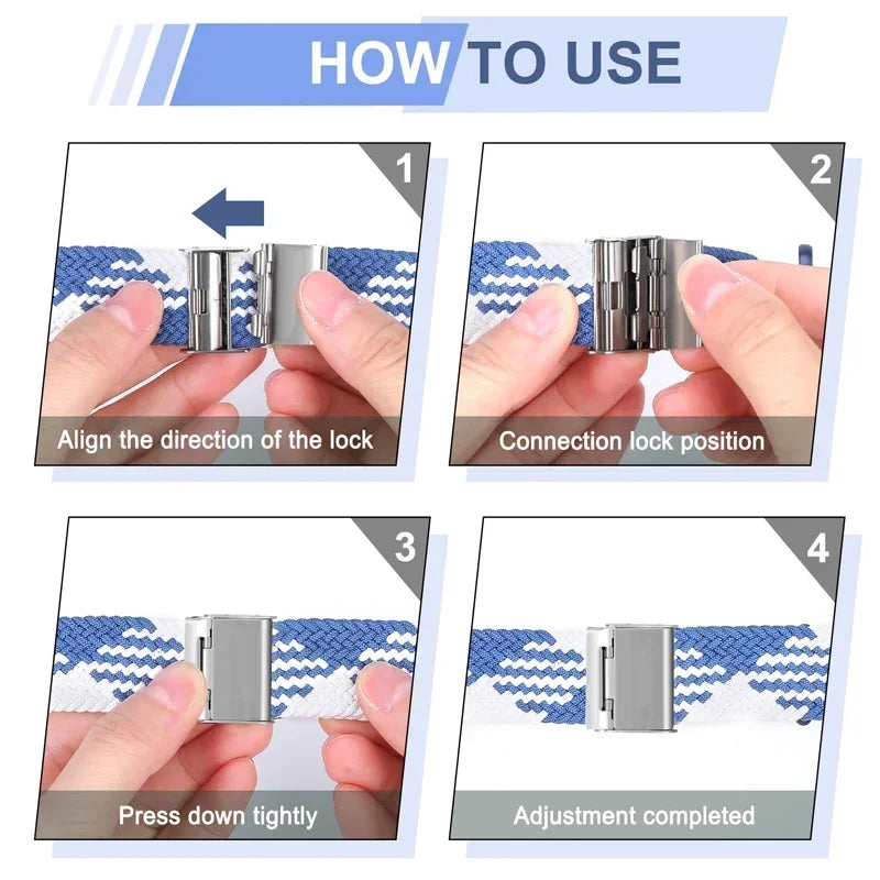 Braided Solo Loop For Apple Watch Ultra band 49mm 45mm 40mm 41mm 44mm Nylon Elastic band Apple Watch Series 10 9 8 SE 6 7 5 4 band