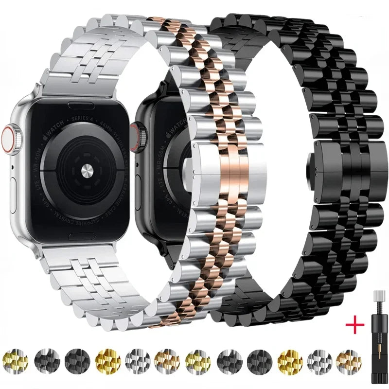 Metal band For Apple Watch band Ultra 2 49mm 9 8 7 45mm 41mm Stainless Steel band Belt Apple Watch 6 5 4 SE 44mm 42mm 40mm 38mm