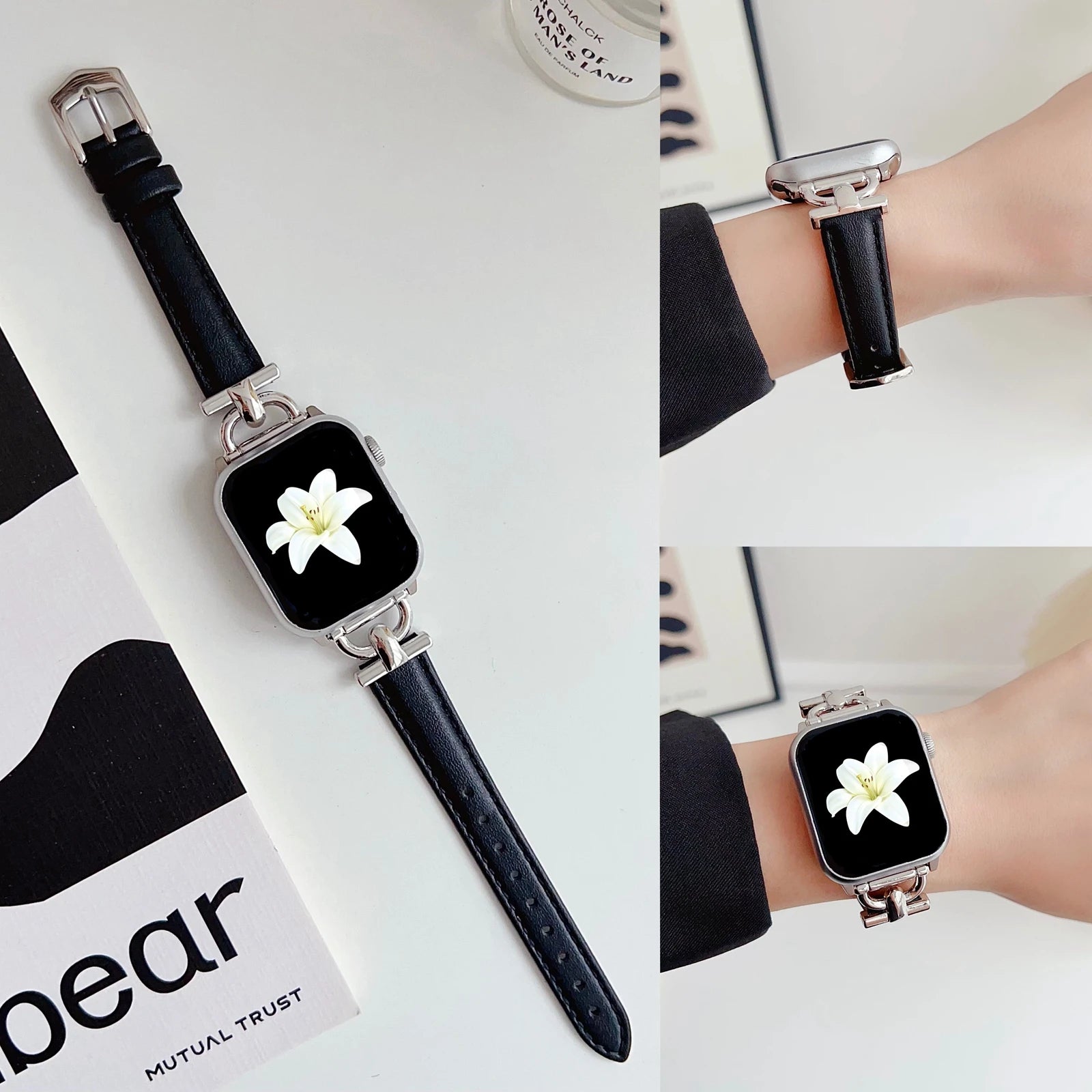 leather loop band For Apple Watch band correa Series Ultra 11 10 9 8 7 6 5 4 3 2 1 SE 38mm 40mm 41mm 42mm 44mm 45mm 46mm 49mm