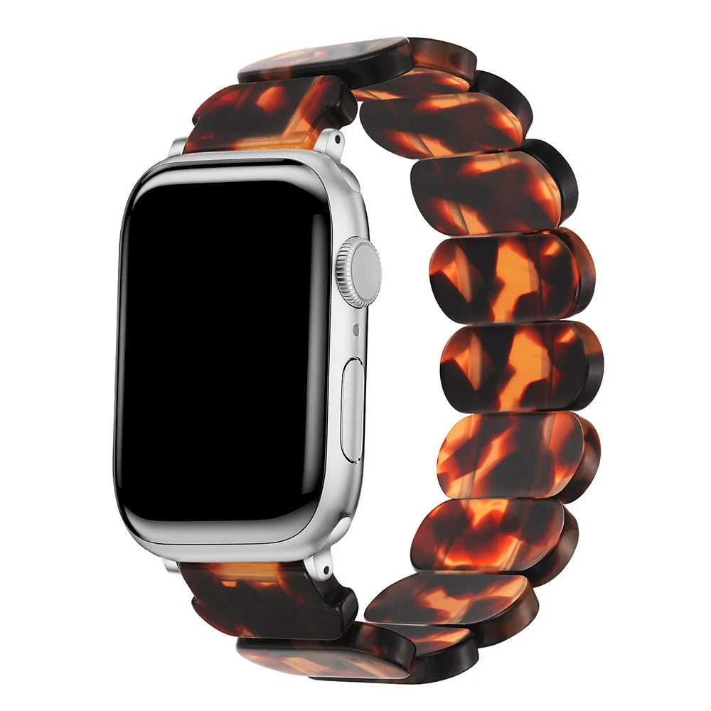 Resin band for Apple Watch band 38mm 40mm 41mm 42mm 44mm 45mm 49mm Resin elastic force band correa Apple Watch Series 9 8 7 SE 6 5